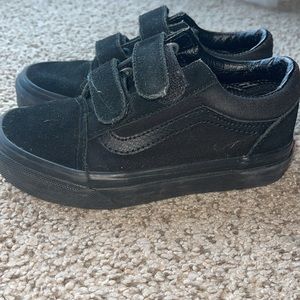 Size 12 all black Velcro vans